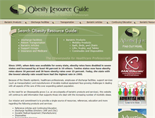 Tablet Screenshot of obesityresourceguide.com